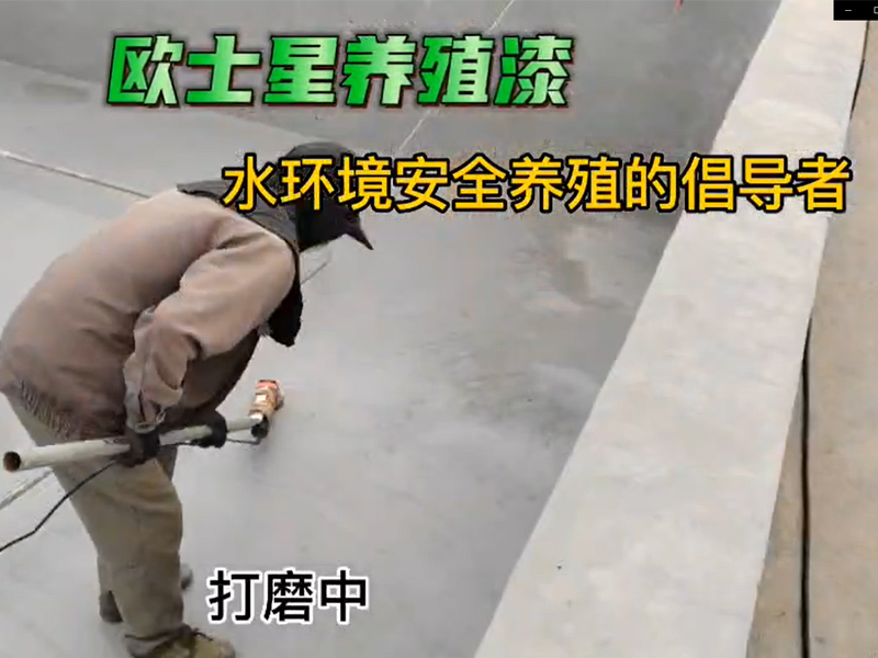 歐士星養(yǎng)殖漆施工走起！打磨中。
